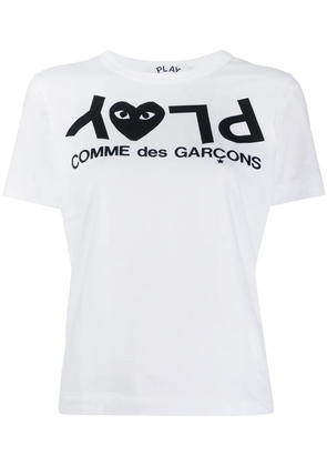 Comme Des Garçons Play PLAY logo T-shirt - White