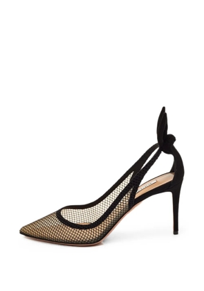 Aquazzura Bow Tie mesh pumps - Black