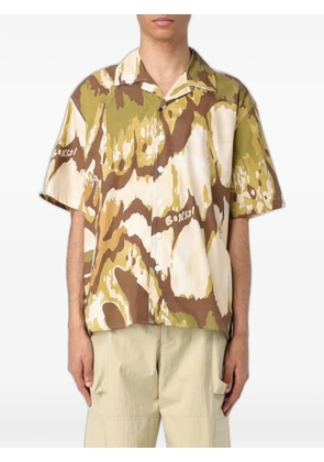 Bonsai abstract-print short-sleeve shirt - Green