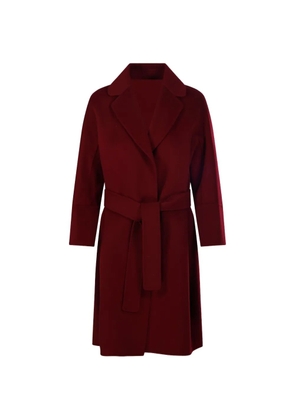 'S Max Mara belted notch-lapel coat - Red