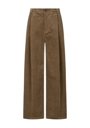 TOMBOY pleated corduroy trousers - Neutrals