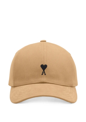 AMI Paris cotton cap with Ami de coeur - Neutrals