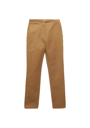 Hermès Pre-Owned gabardine skinny trousers - Brown