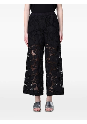 MeimeiJ lace-embroidered palazzo pants - Black
