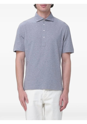 Brunello Cucinelli short-sleeve cotton polo shirt - Grey