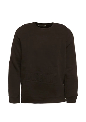 Love Moschino logo-embossed sweatshirt - Black