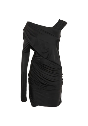 Pre-Owned Alexander Wang one-shoulder draped mini dress - Black