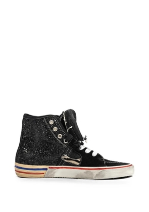 PAUL EASTERLIN Calystar glitter-embellished high-top sneakers - Black