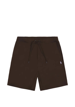 Polo Ralph Lauren double-knit logo-embroidered shorts - Brown