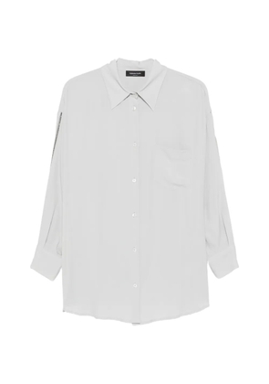 Fabiana Filippi chain-embellished long-sleeve shirt - Grey