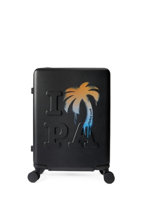 Palm Angels logo-embossed PA palm tree trolley luggage - Black