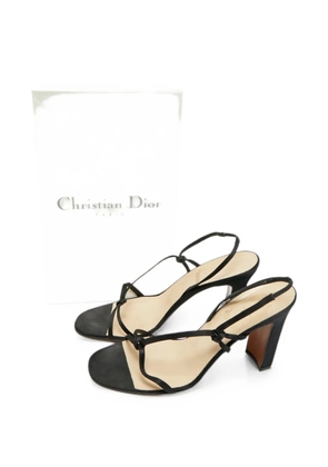 Christian Dior Pre-Owned Safari slingback sandals - Black