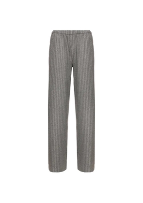 Drykorn Consider pinstripe-pattern elasticated-waistband trousers - Grey