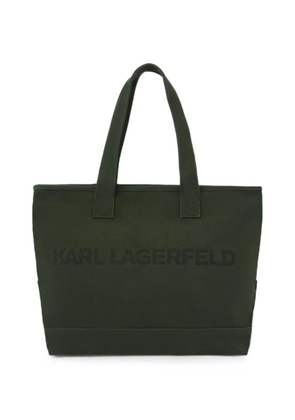Karl Lagerfeld logo-detail tote bag - Green