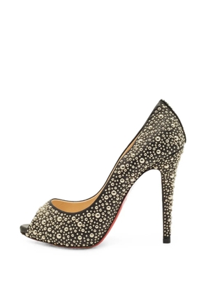 Christian Louboutin Pre-Owned studded peep-toe pumps - Black
