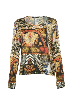 Etro Pre-Owned printed satin blouse - Black