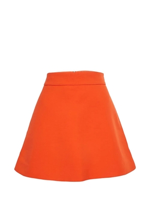 Victoria Beckham front-zip mini skirt - Orange