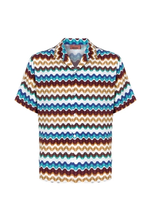 Missoni Zigzag-print short-sleeve shirt - White