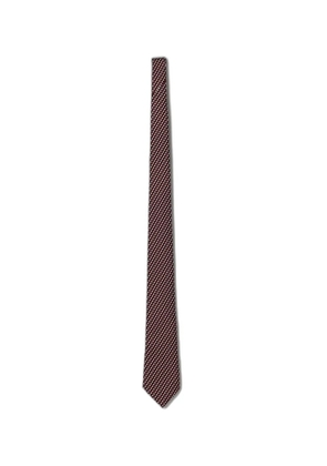 Zegna sail-print silk tie - Red