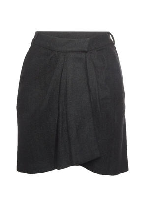 ISABEL MARANT pleated wrap mini skirt - Black