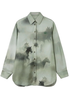 Stella McCartney horse-print shirt - Green