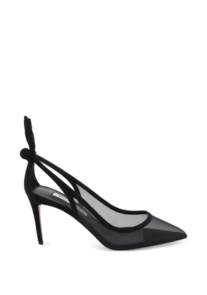 Aquazzura Bow Tie mesh pumps - Black