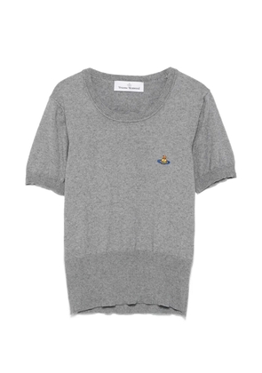 Vivienne Westwood Bea Orb-embroidered top - Grey