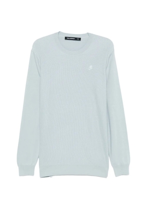 Karl Lagerfeld logo-embroidery sweater - Blue