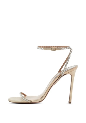 Aquazzura Tequila crystal-embellished sandals - Gold