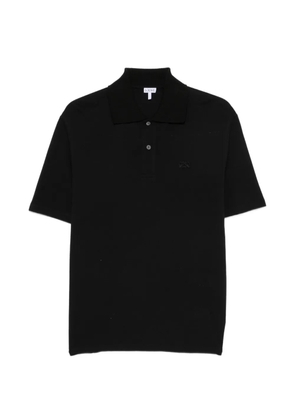 LOEWE Anagram-embroidered polo shirt - Black