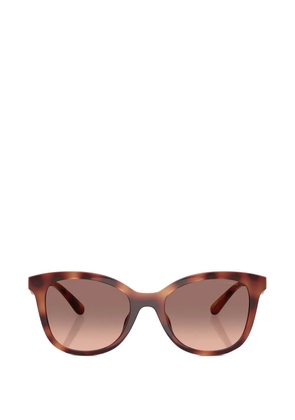 Coach tortoiseshell-effect logo-plaque sunglasses - Brown