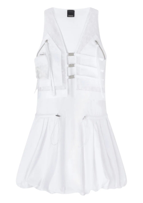 PINKO buckled mini dress - White