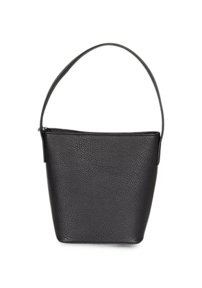 mizuiro ind grained leather bucket bag - Black