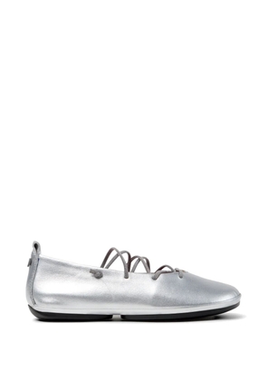 Camper Right Nina lace-up ballet flats - Silver