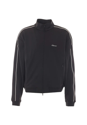 Represent embroidered-logo piped-detail track jacket - Black