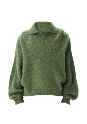 estudio niksen polo-collar sweater - Green