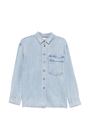VICOLO Melina long-sleeve denim shirt - Blue