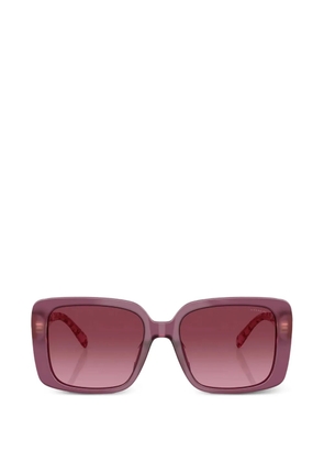 Coach floral-print square-frame sunglasses - Purple