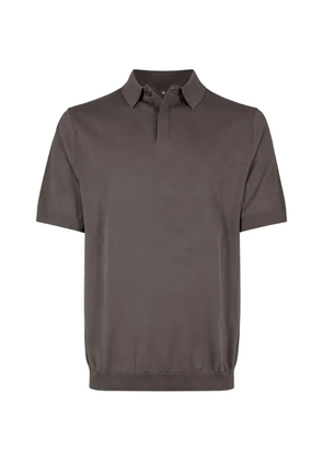 DEVORE short-sleeve polo shirt - Brown