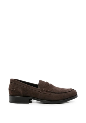 VELA SHOP suede penny-slot loafers - Brown