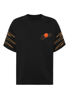 Plein Sport scratch-detail crew-neck T-shirt - Black