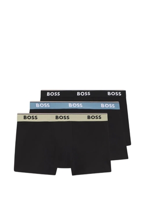 BOSS logo-waistband boxers (set of three) - Black