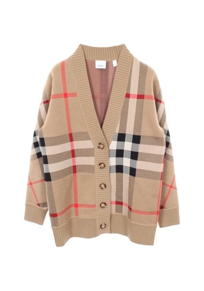 Burberry Pre-Owned Nova check jacquard cardigan - Neutrals