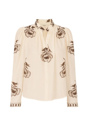 Alix of Bohemia Artemis floral-print long-sleeve shirt - Neutrals