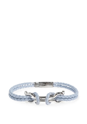 Ferragamo Gancini braided leather bracelet - Blue