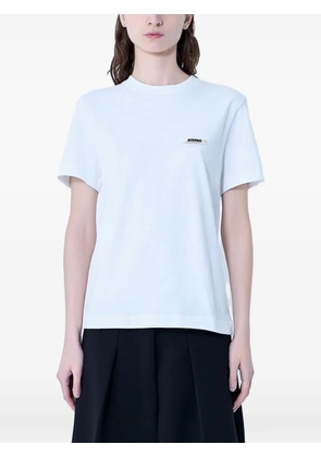 Jacquemus Gros Grain logo-patch T-shirt - White