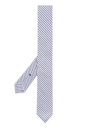 Thom Browne seersucker stripe tie - Blue