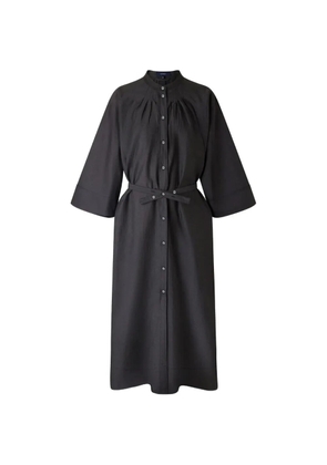 Soeur Hosta belted pleated-detail midi dress - Grey