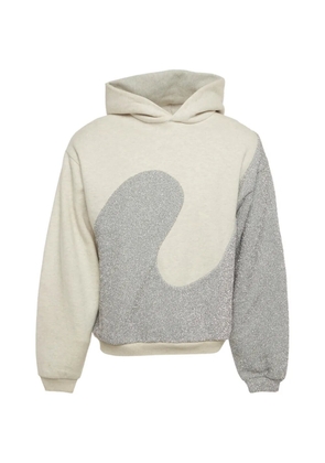 Christian Dior Pre-Owned glitter-panel hoodie - Neutrals