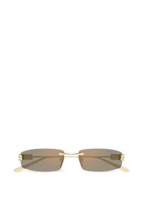 Balenciaga Eyewear rectangle-frame sunglasses - Gold
